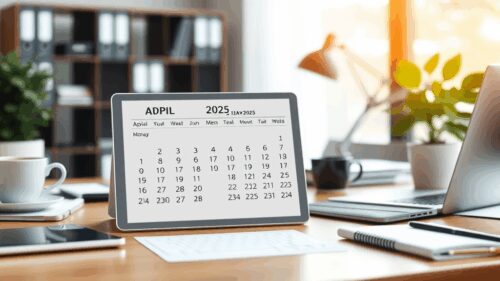 April bis Juni 2025: Wichtige Steuertermine wie das Ende der Steuerbefreiung für Photovoltaik und Fristen für Steuererklärungen. Jetzt alles im Überblick!